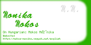 monika mokos business card